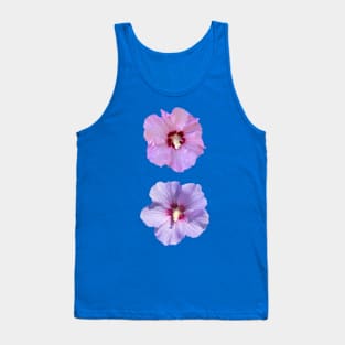 Pink and Purple Tropical Flowers Tank Top